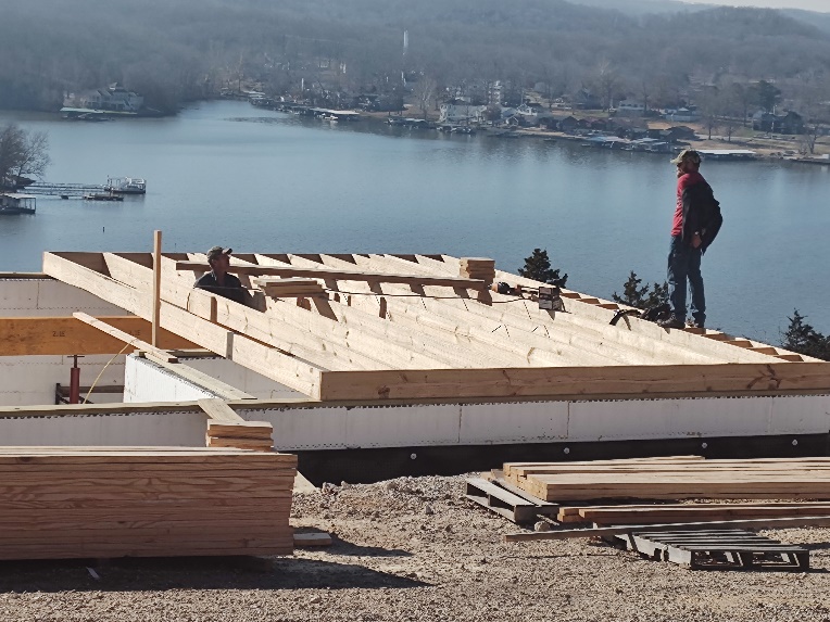 Widdowson log home construction photo 5