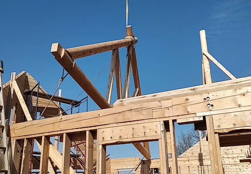 Widdowson log home construction photo 12